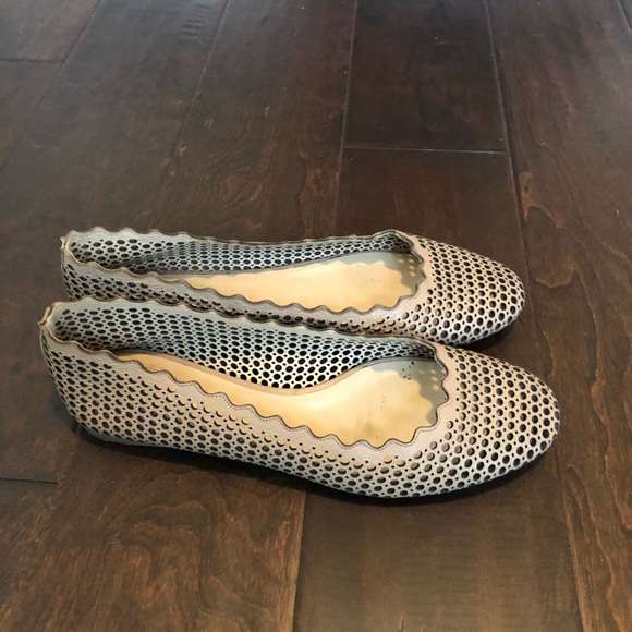 Chloe perforated ballet flats size 8 - Picture 3 of 5